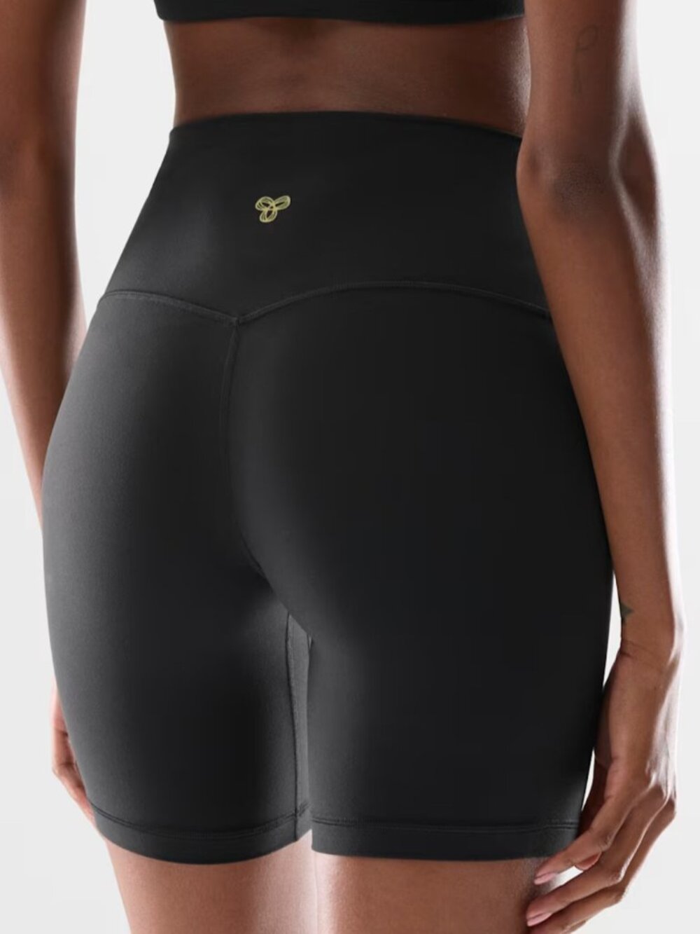 NWT Aritzia GOLDEN BUTTER Cheeky Hi-Rise 7" Black 2